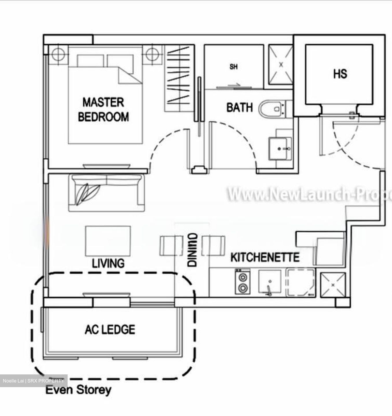 The Hillford (D21), Apartment #521647501